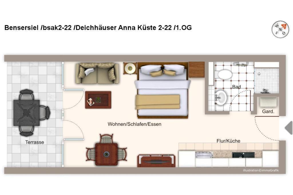 Deichhäuser Anna Küste Deichhäuser Anna Küste 2-22 Bensersiel Exterior foto